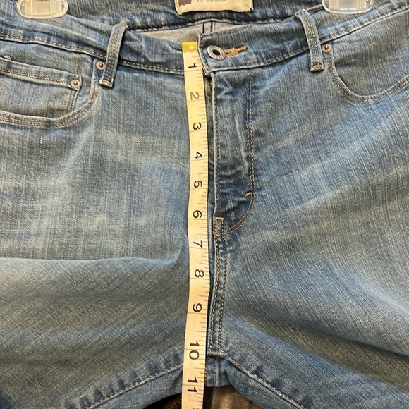 Levi's 515 Jeans Size 14 Short Bootcut Womens Light Wash Blue Stretch Denim‎ - Picture 10 of 16